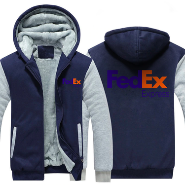 FEDEX AIRLINES JACKETS FLEECE SWEATSHIRT